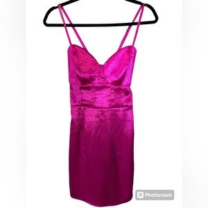 Wild Fable Hot Pink Mini Corset Dress Medium